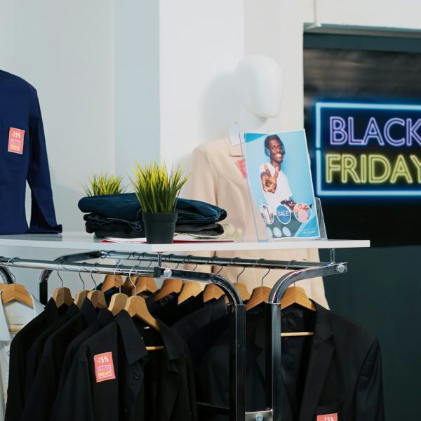 Promotional sales advertisement in store